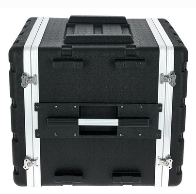 4ねじれは黒いラック マウントの箱17&quot;を深さのABS 10u圧延棚の箱締める